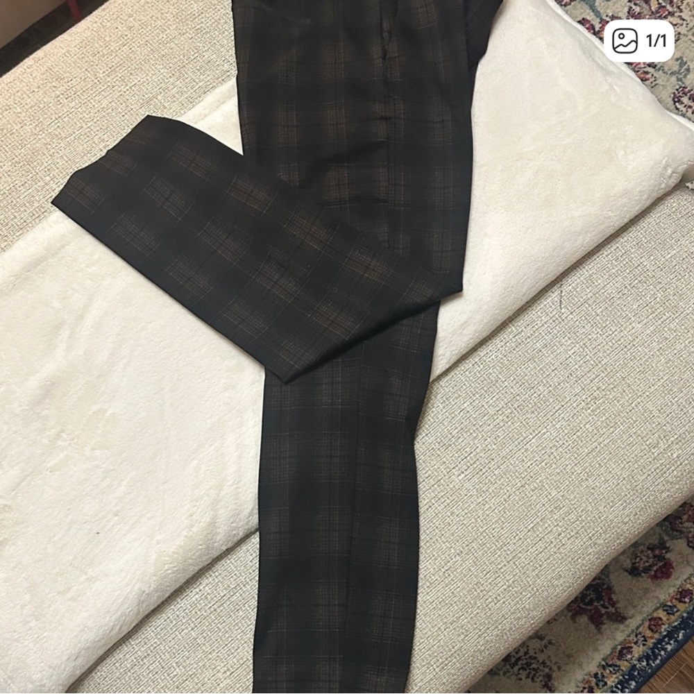 Liverpool Plaid Trousers - Black and Brown